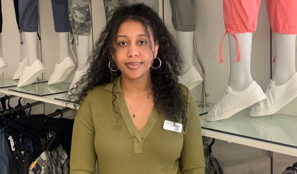 Merry Selemun, customer assistant at Marks & Spencer in Plymouth, has been nominated for the Breakthrough Star Award at the Movement to Work Youth Employability Awards 2022
