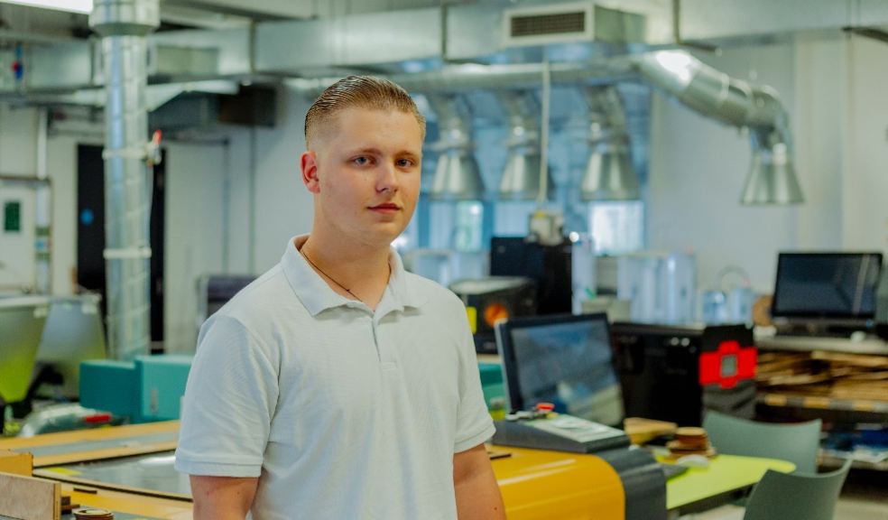 Mykhailo, student, uklrainian, Ukraine, Fab Lab Plymouth. Image: Smart Citizens Programme