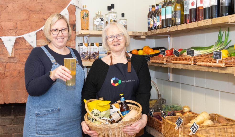 Publicans Natalie Dyson and Jane Johnson in The Shobrooke Village Shop.