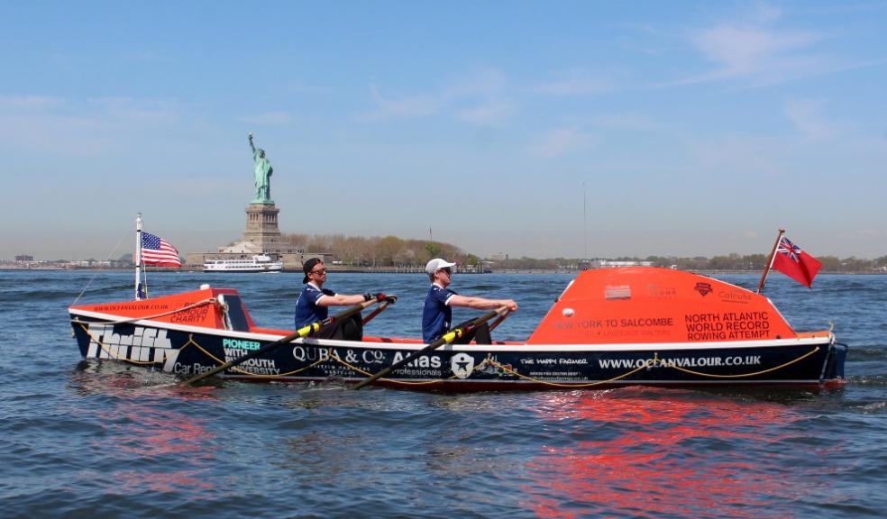 Ocean Valour with the Statue of Liberty in the background. Image ©Ocean Valour