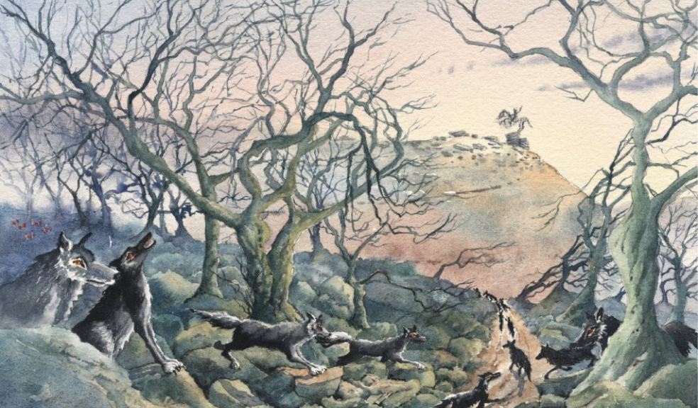 Black dogs by Old Crockern illustration by Gina Hemery 
