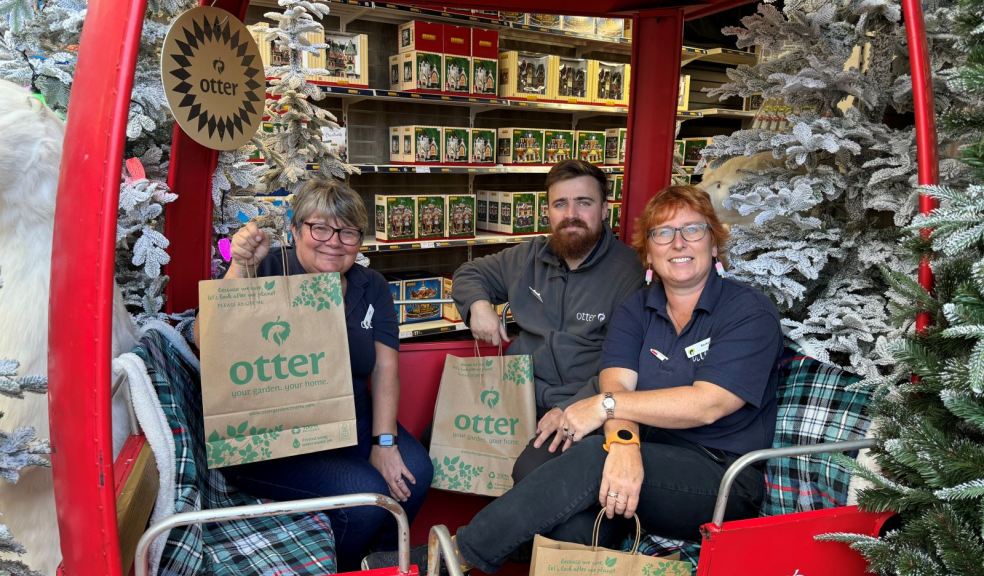 Otter Garden Centres team members getting ready for the festive shopping evening