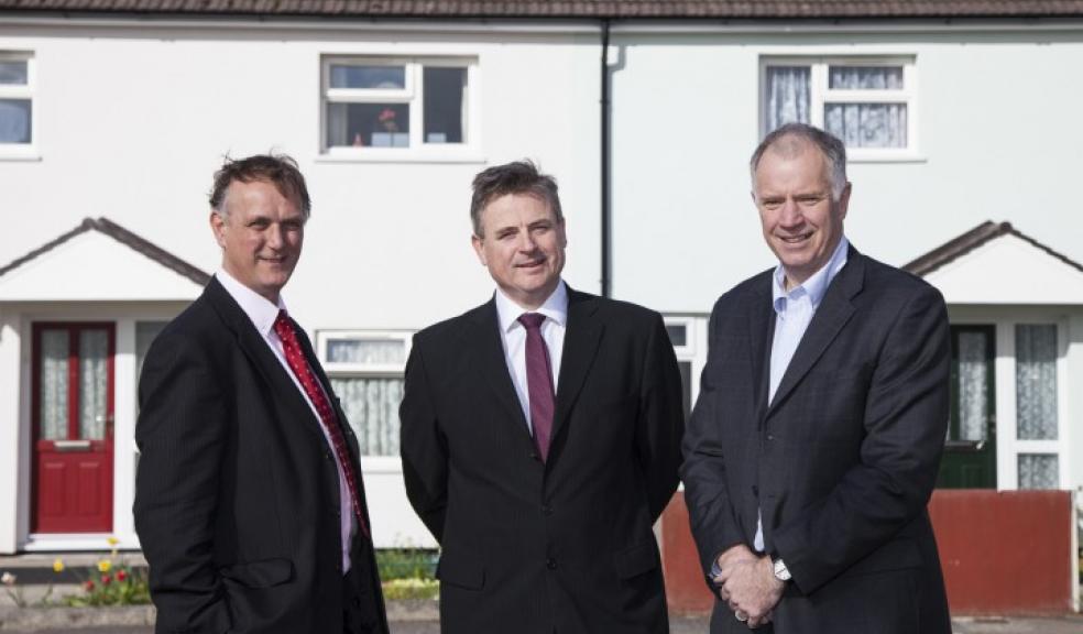 Pictured: Mike Knowles, Director of Regeneration and Development at PCH, Tim Peters, British Gas and Clive Turner, PCH Chief Executive