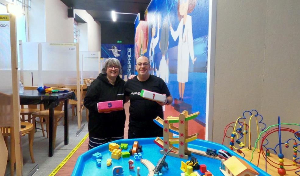 Mike and Lesley Morrison at Hyperspace Paignton, Parent and toddler group