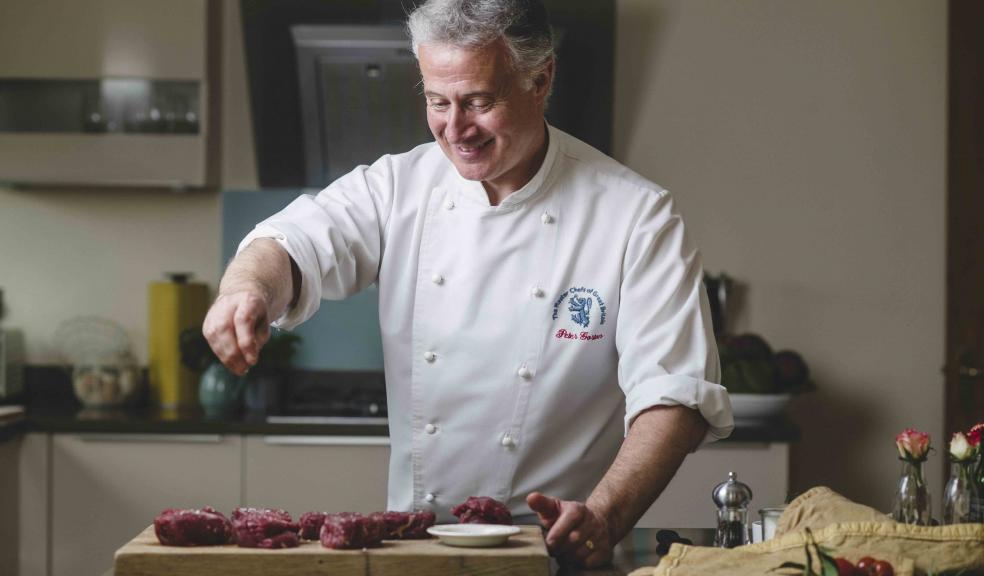 Peter Gorton prepares Lovaton Farm fillet steaks