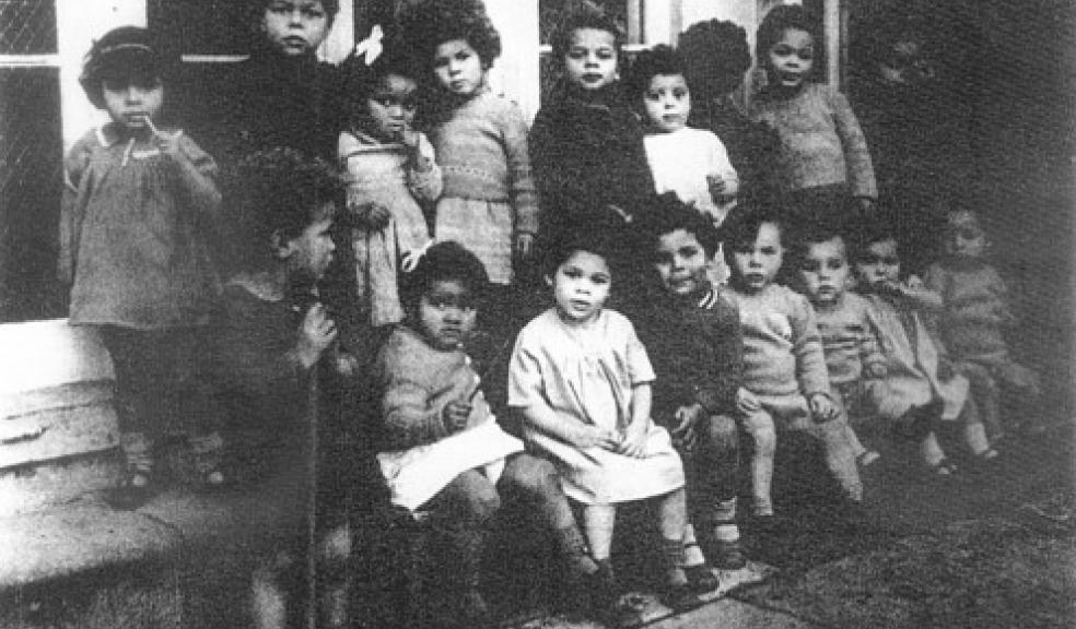 Children taken into care in Somerset at a house (Holnicote), requisitioned by Somerset County Council.