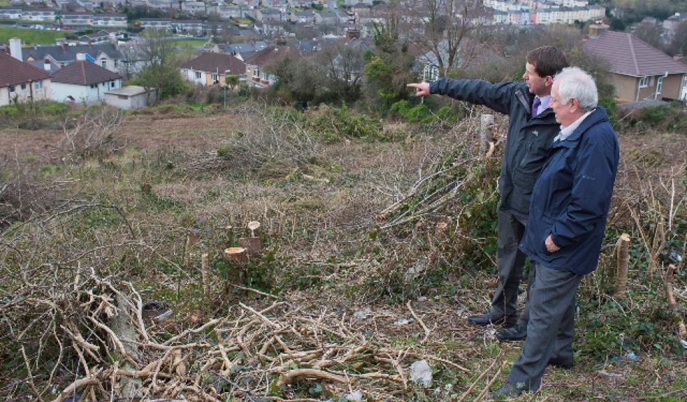 Cllr Brian Vincent and Natural Infrastructure Officer - Nick Maker