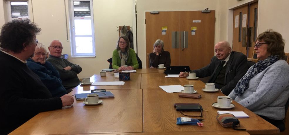 Photograph: Committee members of Plymouth’s Pride of the West with St. Andrews Oddfellows