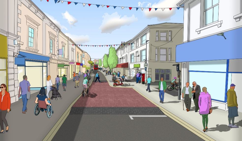Queen St Newton Abbot - artist impression
