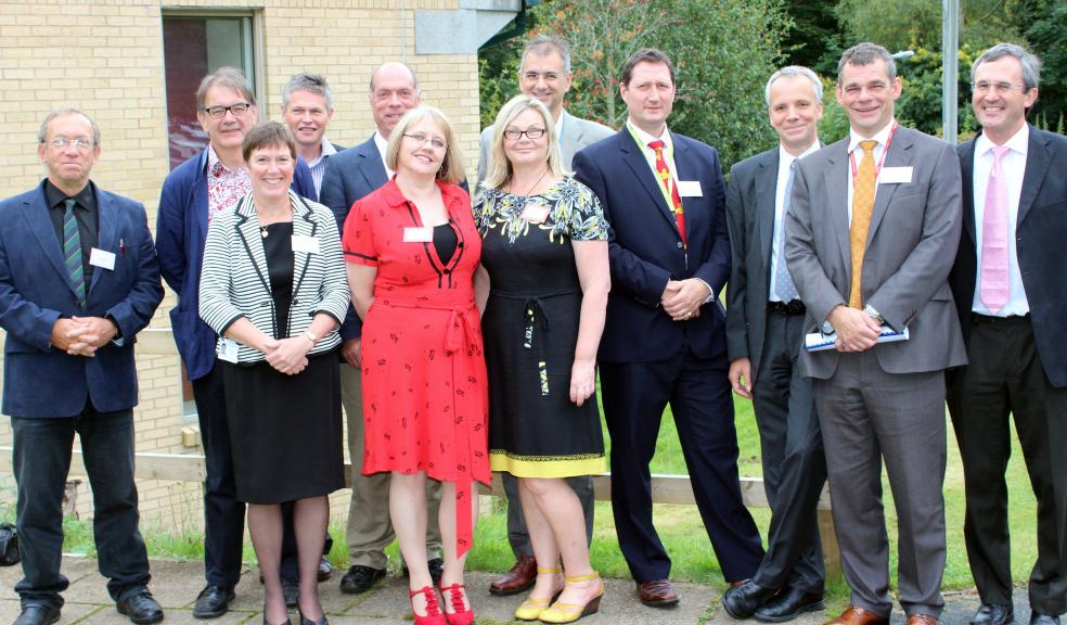 L to R: Mr Andy Barton, Professor John Hodges, Bridie Kent, Dr Gary Minto, Professor Rob Sneyd, Jocelyn Elmes, Dr Helen Neilens, Dr David Hilton, Jeremy Hobart, Professor Oliver Hanemann, Professor Simon Rule, Professor Carl Roobottom