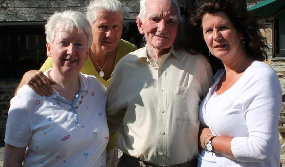 Ron with Pat Lovell (Visitor Experience Officer, 34 years at Buckland), Sally Whitfield (Head of Estate & Gardens, 25 years at Buckland) and Patricia Burtnyk (House Steward, 20 years at Buckland)