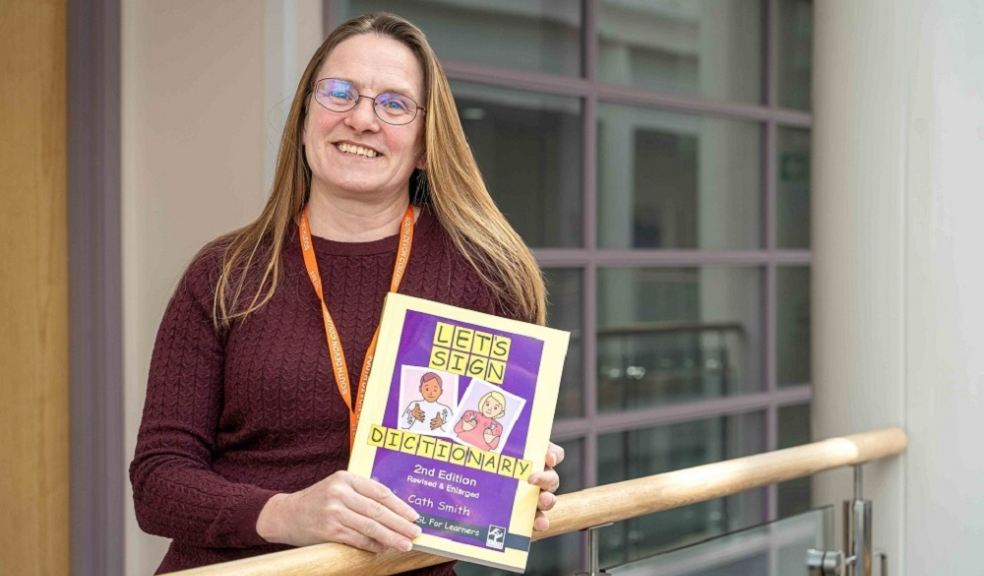 Photo caption: Lorraine Blake, Communication Support Worker at South Devon College.