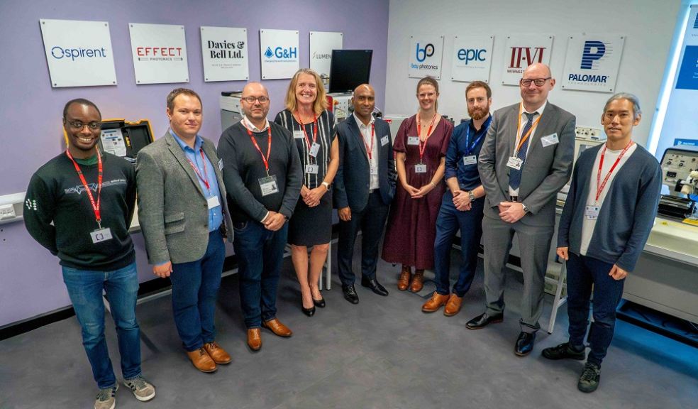 From left to right: Tobija Wasawo, Oxford Ionics, Andrew Mercer, Kyocera Fine Ceramics Ltd, Darren Harvey, Accelonix UK Ltd, Becky Moore, University of Plymouth, Veno Naidoo, Zeiss UK, Louise Wells, Toshiba UK, Liam Moroney, Alter Technology UK, Marty