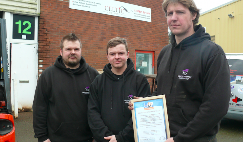 Pictured: Neil Hart and Jay Hart with Jack Gailer, owner of Celtic Welding.