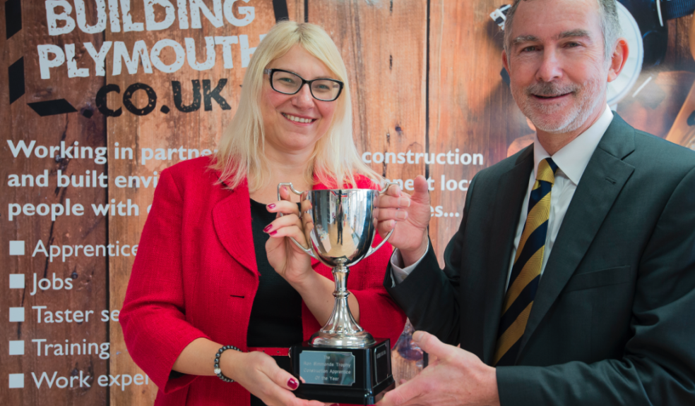 Building Plymouth Skills Coordinator Emma Hewitt and Council Leader Ian Bowyer