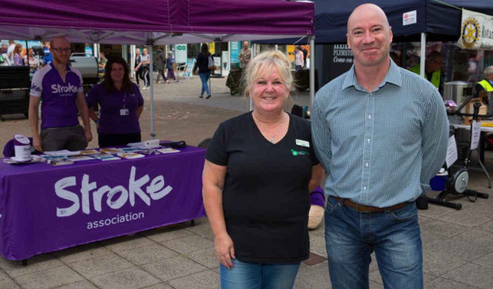 Centre Manager, Mark Berry and Administrator, Lisa Warne raised £300 for The Stroke Association