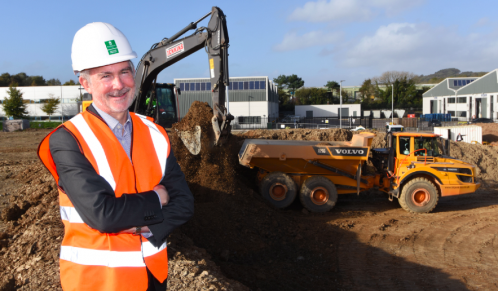 Councillor Ian Bowyer, Leader of Plymouth City Council, at the Langage site