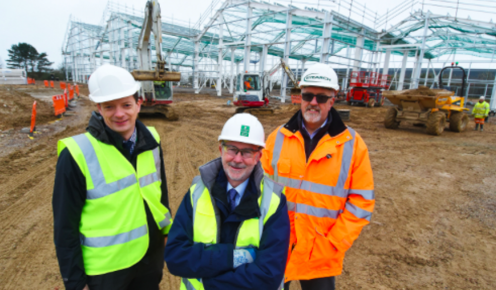 Head of Land and Property at Plymouth City Council, James Watt, Council leader Ian Bowyer and Jim Bradford, Ryearch Contracts Manager. Photo: Plymouth City Council