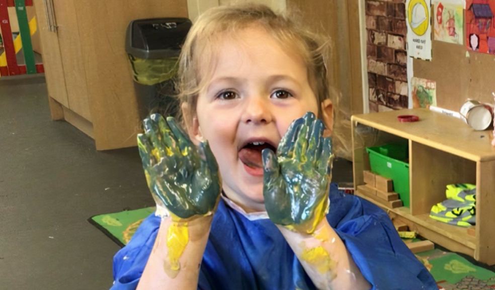 Messy play at Mama Bear's