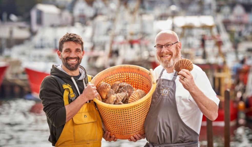 Frazer Pugh, Director of The Hand Picked Scallop Co. and Simon Hulstone, Chef Proprietor of The Elephant