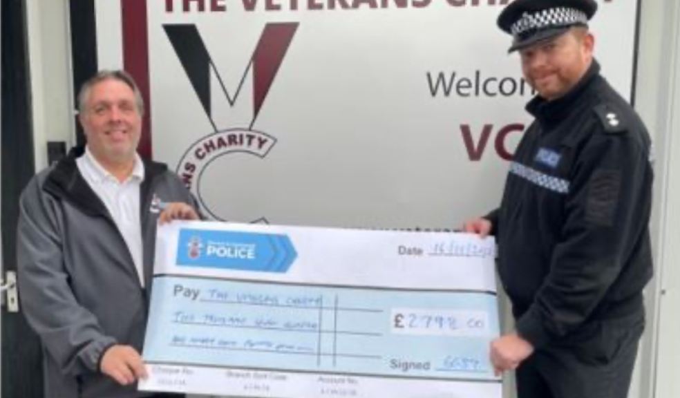 Charity Chief Exec Danny Greeno with Inspector Andy Wills