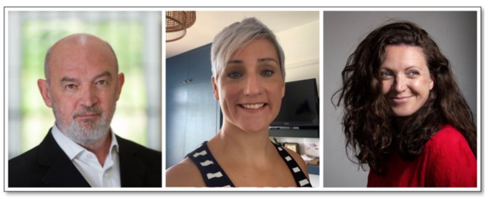 L-R - Connor McIntyre, Claire Honey and Laura Horton