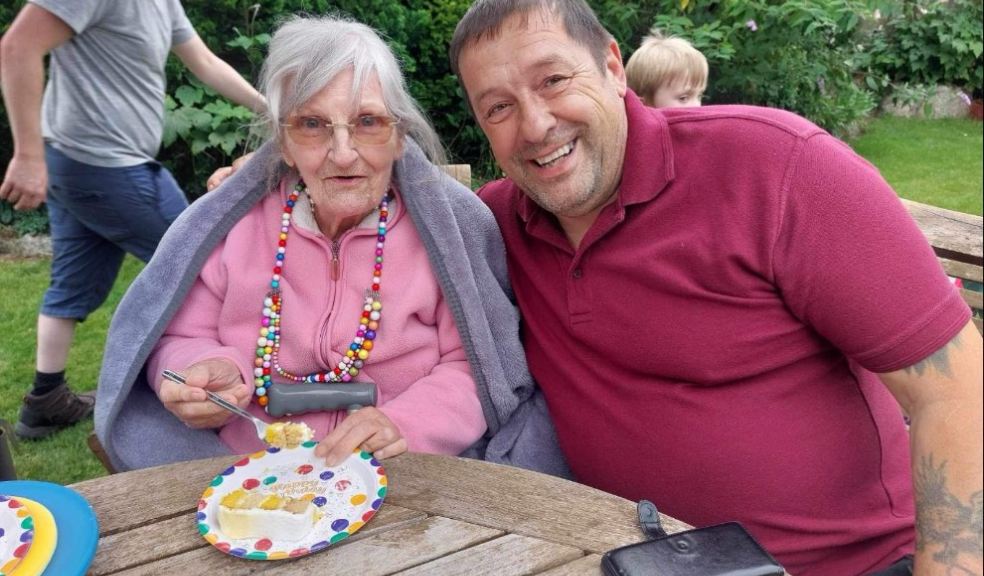 Shane Neill with his mother-in-law