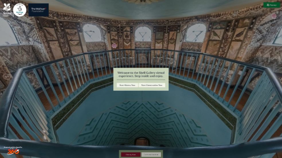 Shell Gallery Virtual Tour. Photo ©National Trust Images.