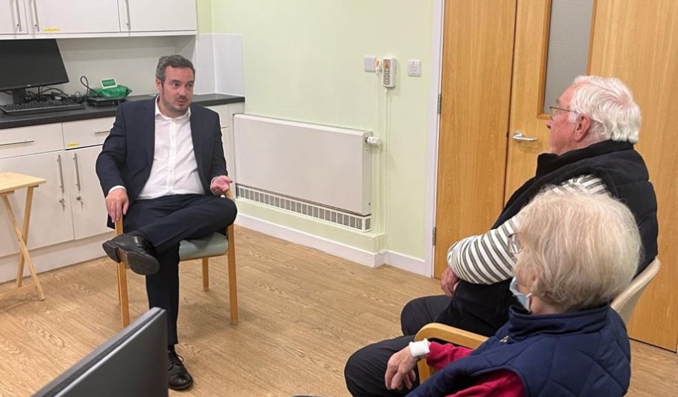 Simon Jupp MP speaking with FORCE service users