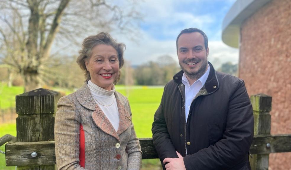 Simon Jupp, MP for East Devon, with Rebecca Pow MP, Minister for Nature.
