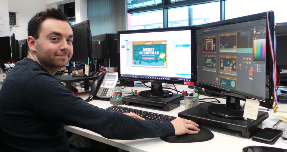 Adam Read helped create the Christmas Game