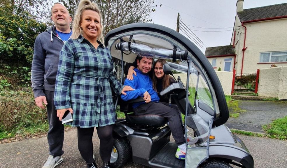 Jack Gratton is so pleased with his donated TGA Breeze mobility scooter