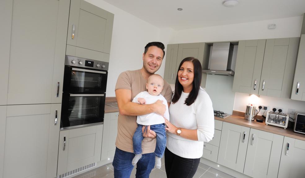 Jodie Smith and Rob Keymer with their son, Isaac