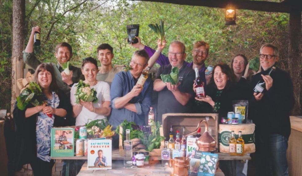 Hugh Fearnley-Whittinstall with other talented individuals from Taste East Devon Food Festival. Photo: Nick Hook