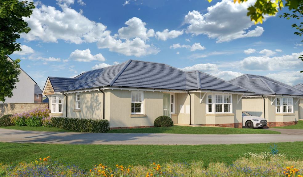 1. A CGI of the Budleigh style bungalow at The Orchards, Sampford Peverell