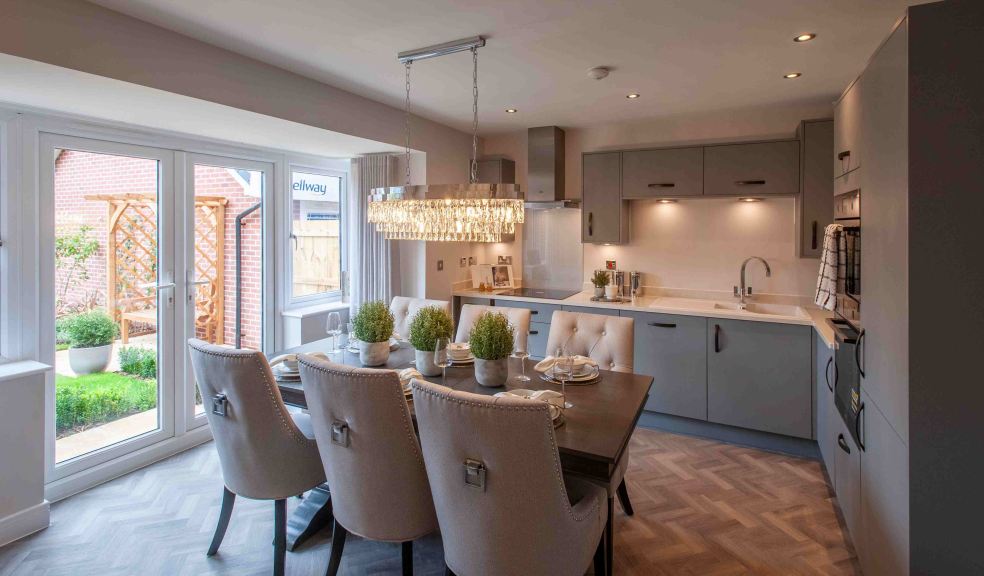 Inside the open plan dining area of the Cartwright showhome which was unveiled at Bellway’s Fox Mill Gardens development on Saturday 19 August.