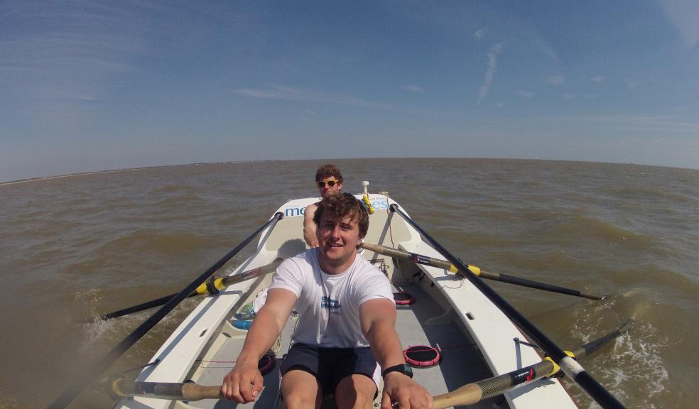 Josh Taylor (front) and James Plumley during a recent sea trial