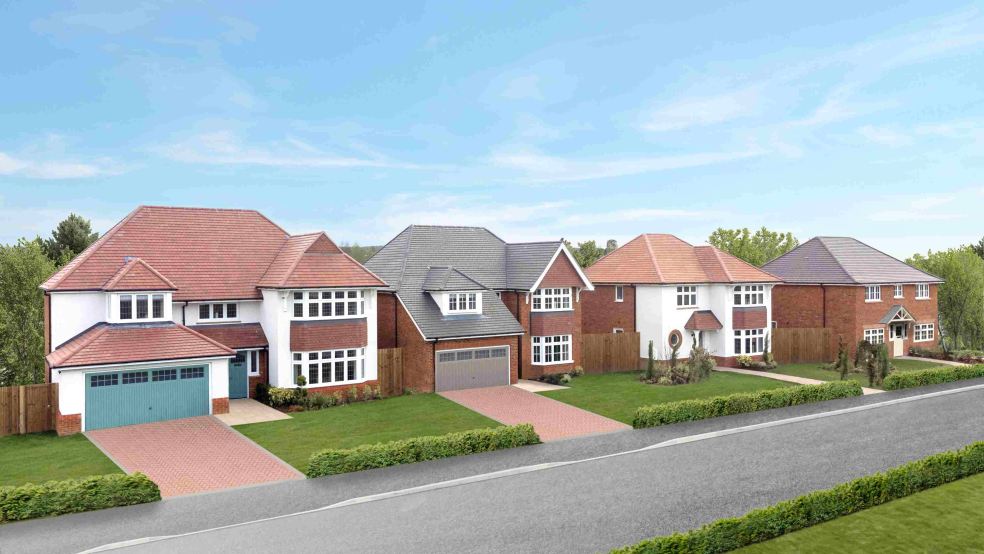 Typical street scene at a Redrow development