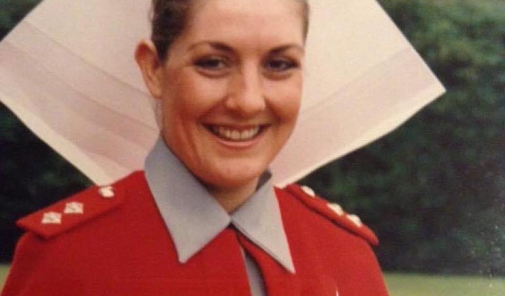 Stephanie Rayner, pictured at Royal Naval Hospital Haslar in Gosport, Hampshire, in uniform.