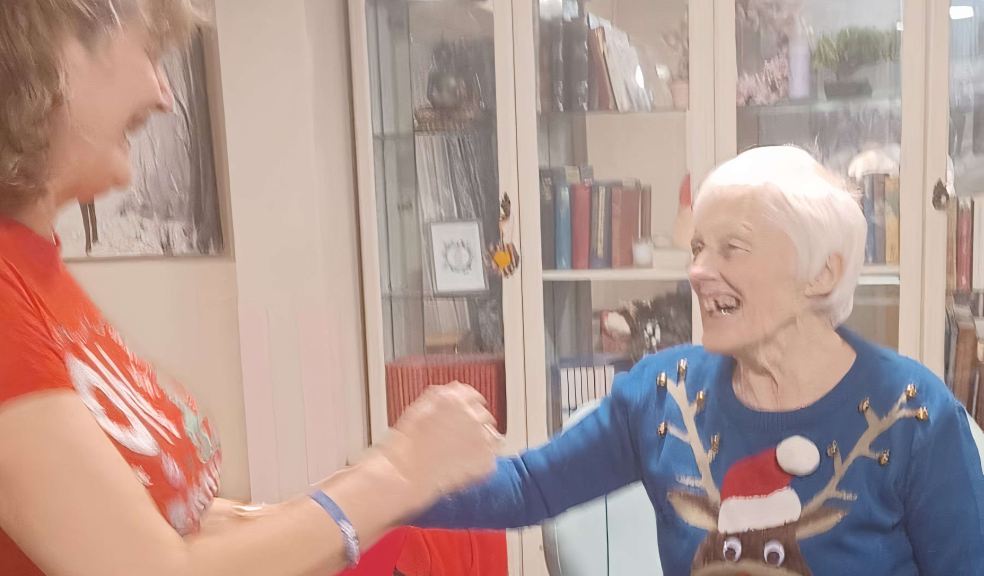 Butterfly Lodge dancing: Susie Bickford and her mother-in-law Chris Bickford Butterfly Lodge dancing: Susie Bickford and her mother-in-law Chris Bickford