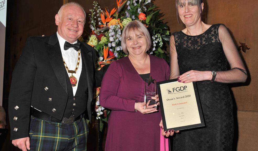 Wendy Smith MBE and Mags Truman from Well Connected, Ian Mills, Dean of the Faculty of General Practice (UK).