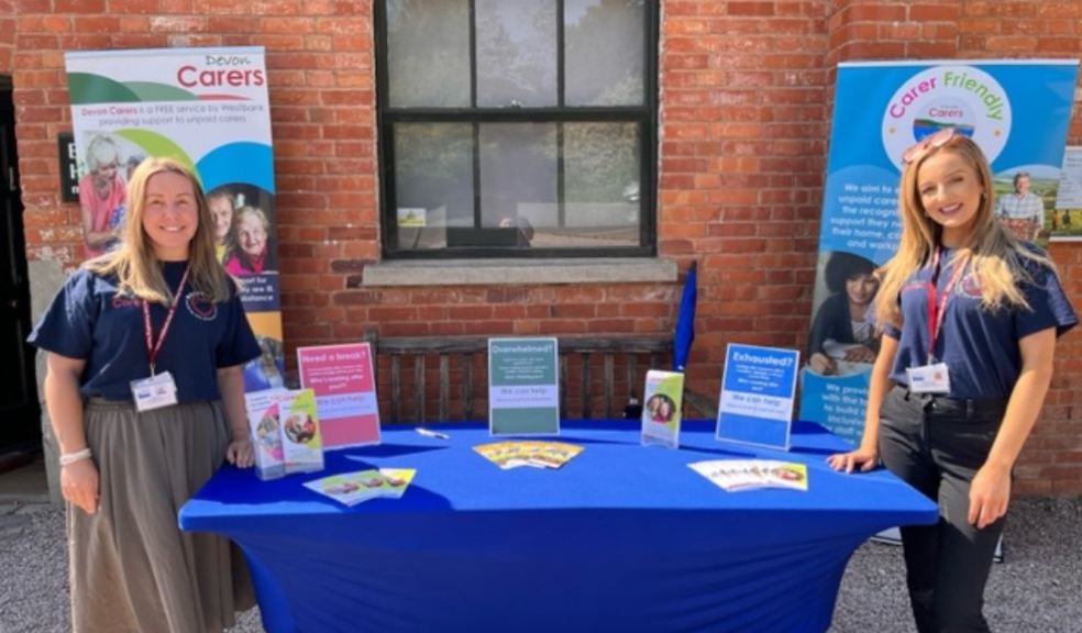 Westbank - Devon Carers is out and about raising awareness of Devon unpaid carers and providing them with advice and support