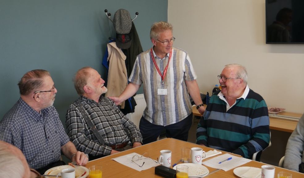 Westbank volunteer Tony Liddon at the Men's Brunch Club, May 2024