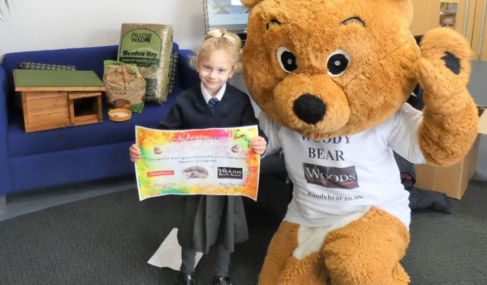 Five-year-old Lulabelle received the most votes and was presented with her prize by none other than Woods’ furry mascot, Woody Bear