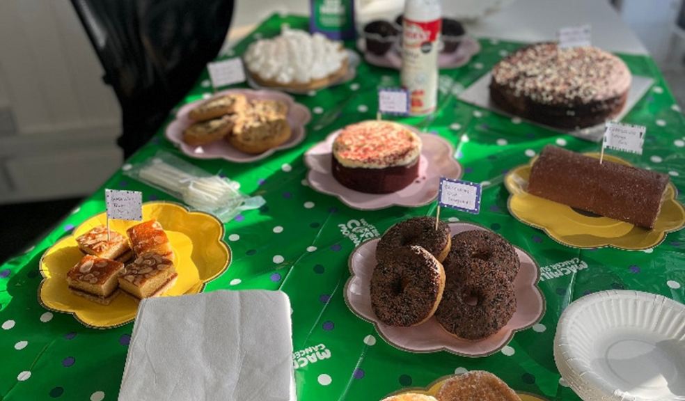 Table of treats to raise money for Macmillan