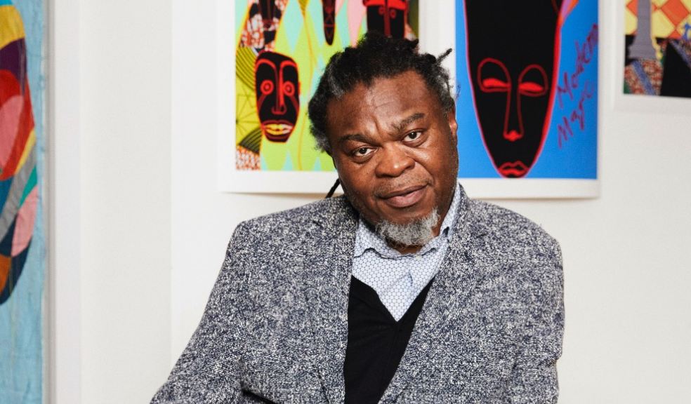 Yinka Shonibare CBE, photographed in his studio, 2022. Image courtesy the artist. Photo: Leon Foggitt.