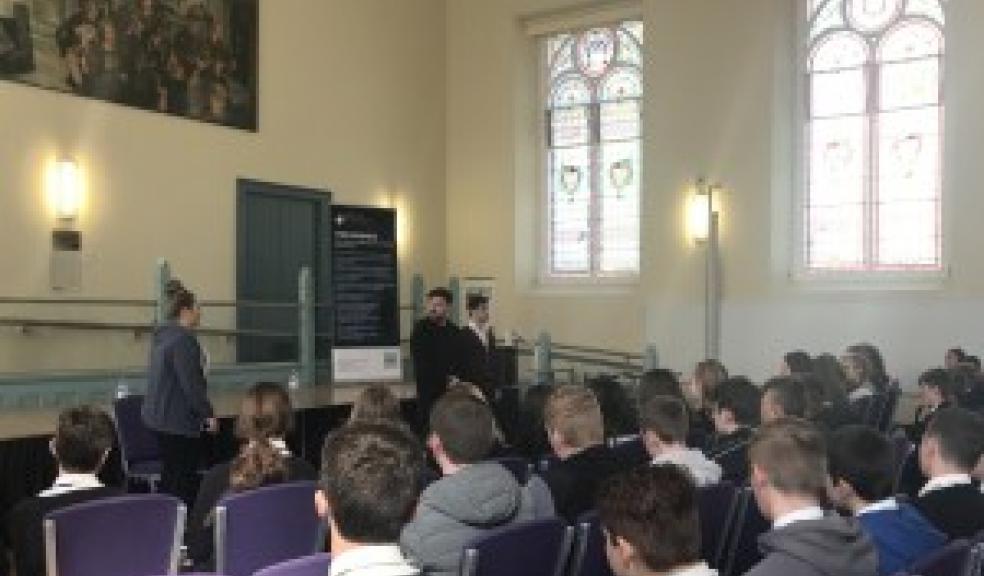 Alter Ego perform their play to raise awareness of County Lines. Photo: Plymouth City Council.