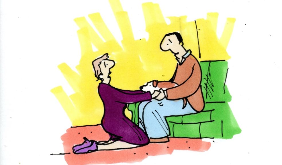 Image from the book ‘United Caring for Our Loved Ones Living with Dementia’ by Gina Awad and illustrated by the late Tony Husband.