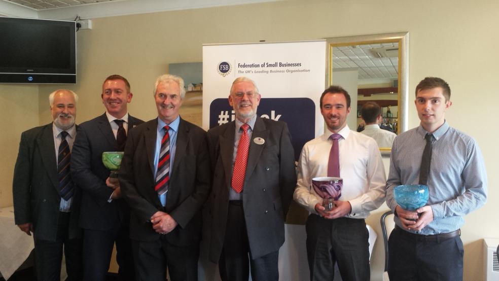 Joe McCarthy, Economic Development Officer, (pictured second from right), with representatives from the Federation of Small Businesses, Torbay Council, North Devon Council, Torbay Development Agency and East Devon Council.