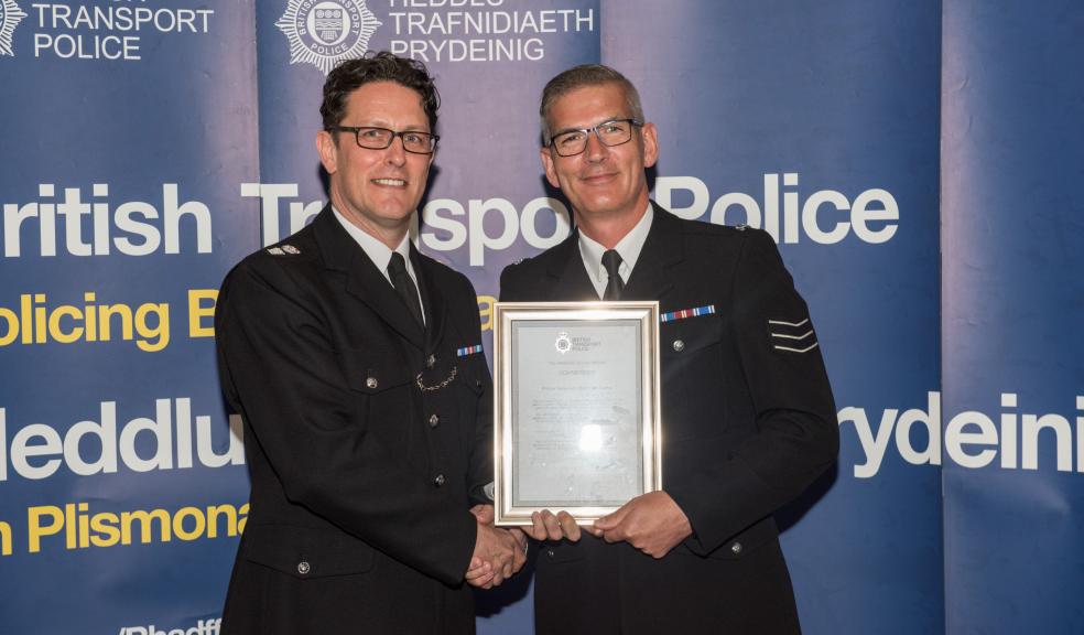 Sgt Curtis with Ch Supt Allan Gregory